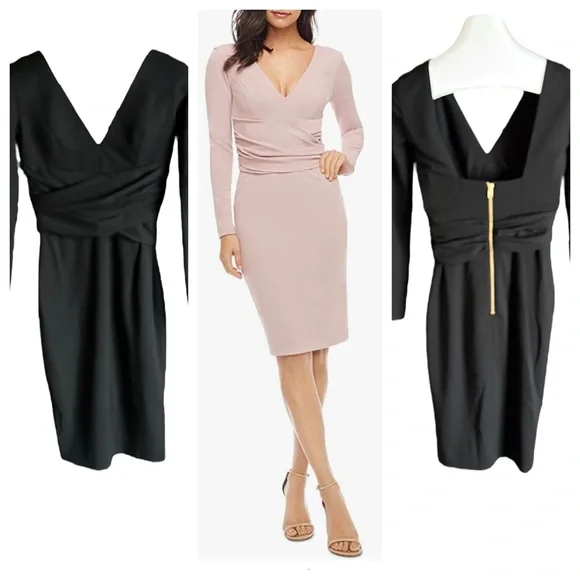 dress the population drew dress Dress the Population Drew Long Sleeve Dress